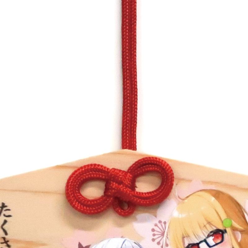 叶結び紐（赤色）